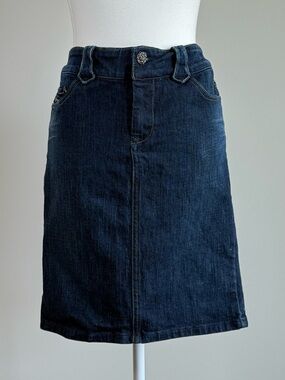 Diesel Dark Wash Denim Mini Skirt Size 29